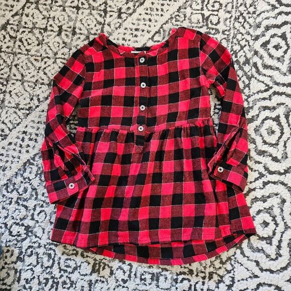 3/$15 Jumping Beans Toddler Girl Buffalo Check Dress Size 2T - Picture 1 of 2